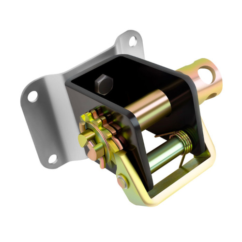 Лебёдка стяжки груза 5 т. для ленты 50 мм. с четырьмя отверстиями и креплением
